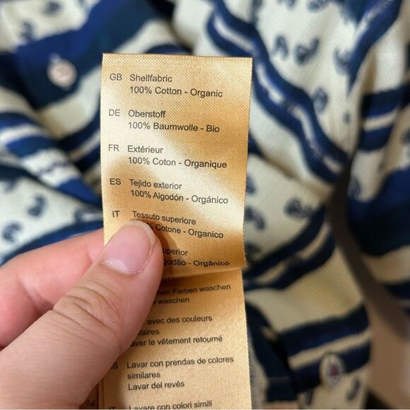 Scotch & Soda Navy Blue Creme Patchwork Printed Camp Button Down Shirt XL Indie - Picture 11 of 12